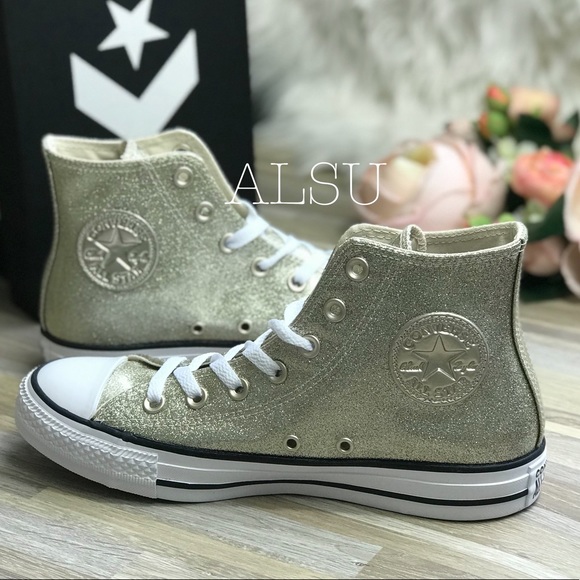 Converse Ctas HI Light Gold W AUTHENTIC - Picture 5 of 11